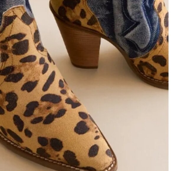 Dingo Tipsy Leopard  Leather Western Women's Boot 7.5 🆕⌚📦🏃💨🚚 - Picture 4 of 16